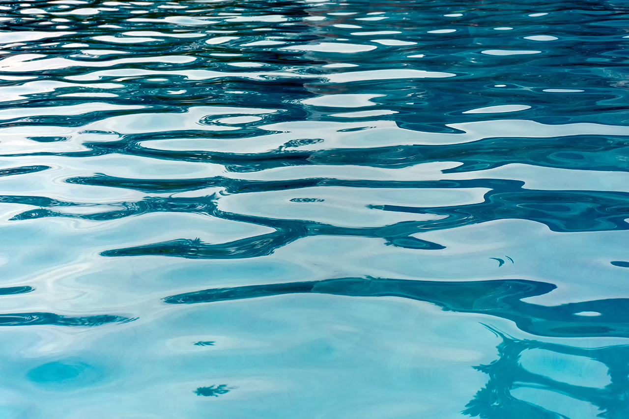 Water reflecting light